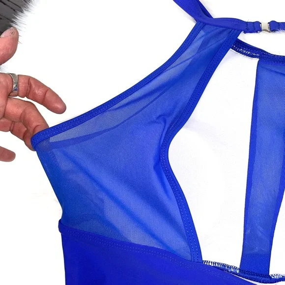 🚫SOLD!*GORGEOUS BLUE! One-Piece Bathing Suit!* - Picture 8 of 12